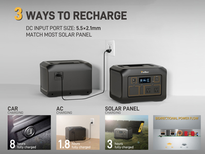 Estación de energía portátil B600|600W|Inversor