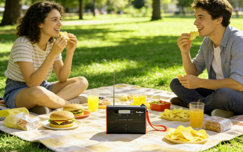 Estación de energía portátil P100A/E Plus | 100W | con altavoz Bluetooth