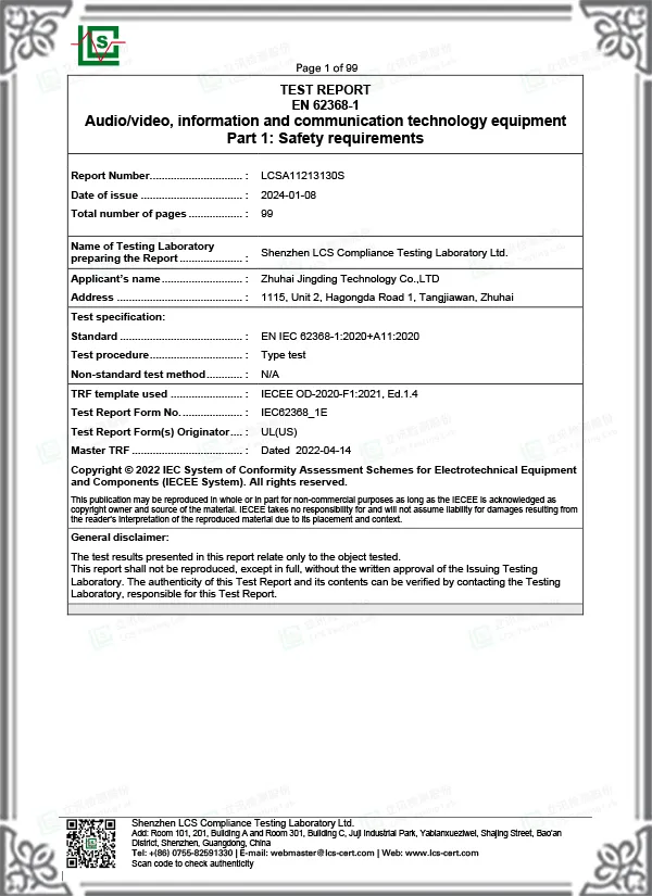 LCSA11213130S-LVD Informe