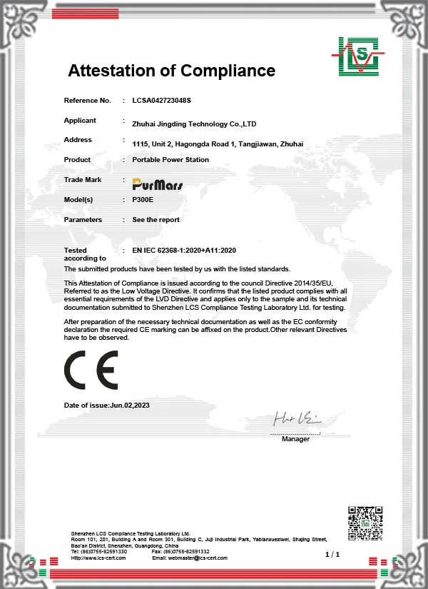 LCSA042723048S-LVD Certificado