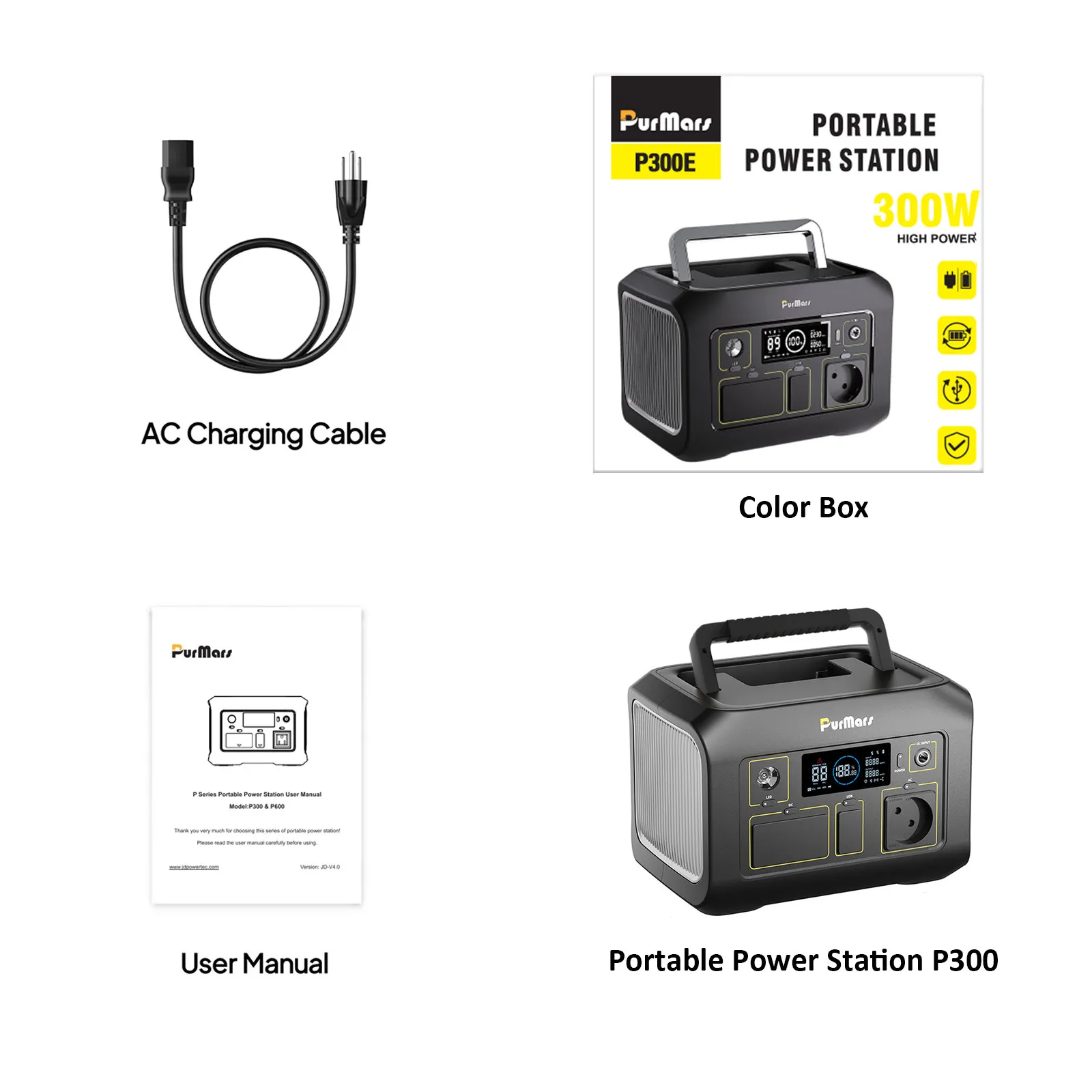 Energía portátil para exterior P300A/E|300W