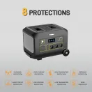 Estación de energía portátil B1200A/E|1200W|Asas y ruedas|Aplicación inteligente