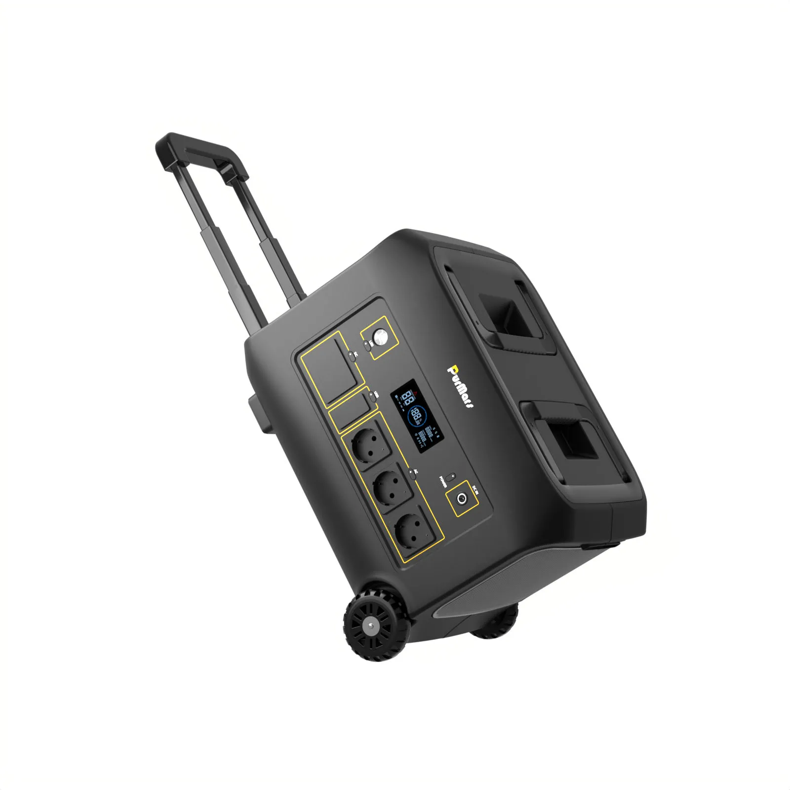Estación de energía portátil B1200A/E|1200W|Asas y ruedas|Aplicación inteligente