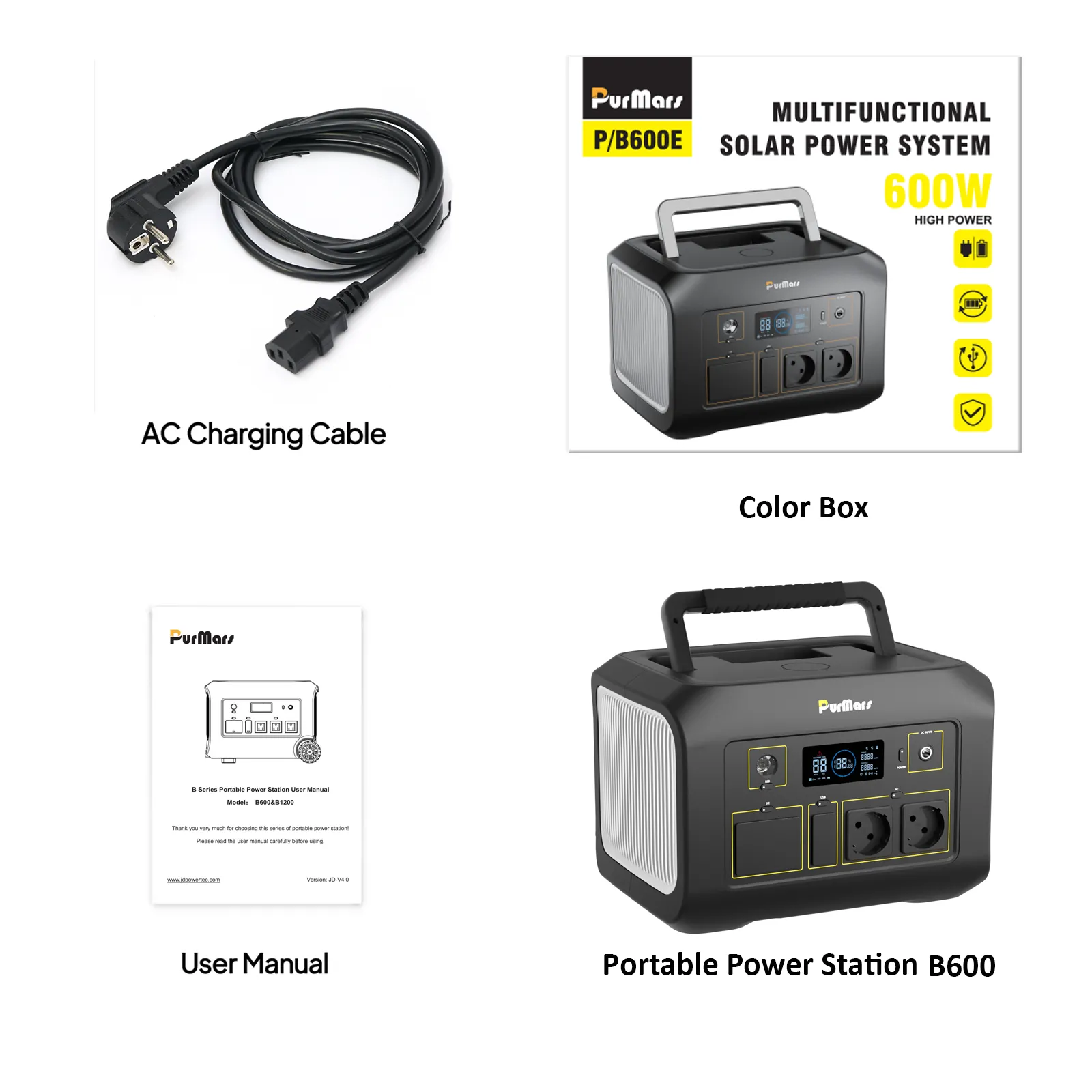 Estación de energía portátil B600A/E|600W