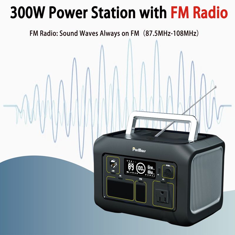 Estación de energía portátil P300 plus|300W|compresor& Termómetro