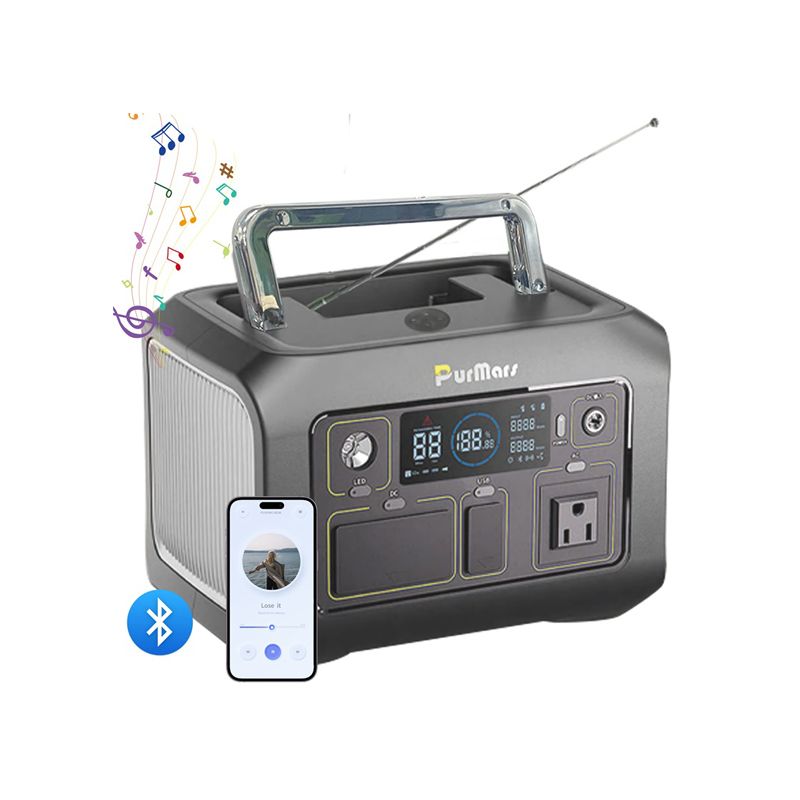 Estación de energía portátil P300 plus|300W|compresor& Termómetro