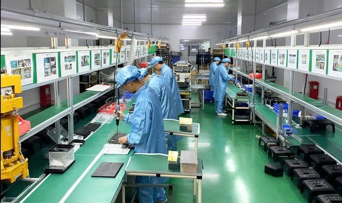 Línea de montaje para centrales energéticas