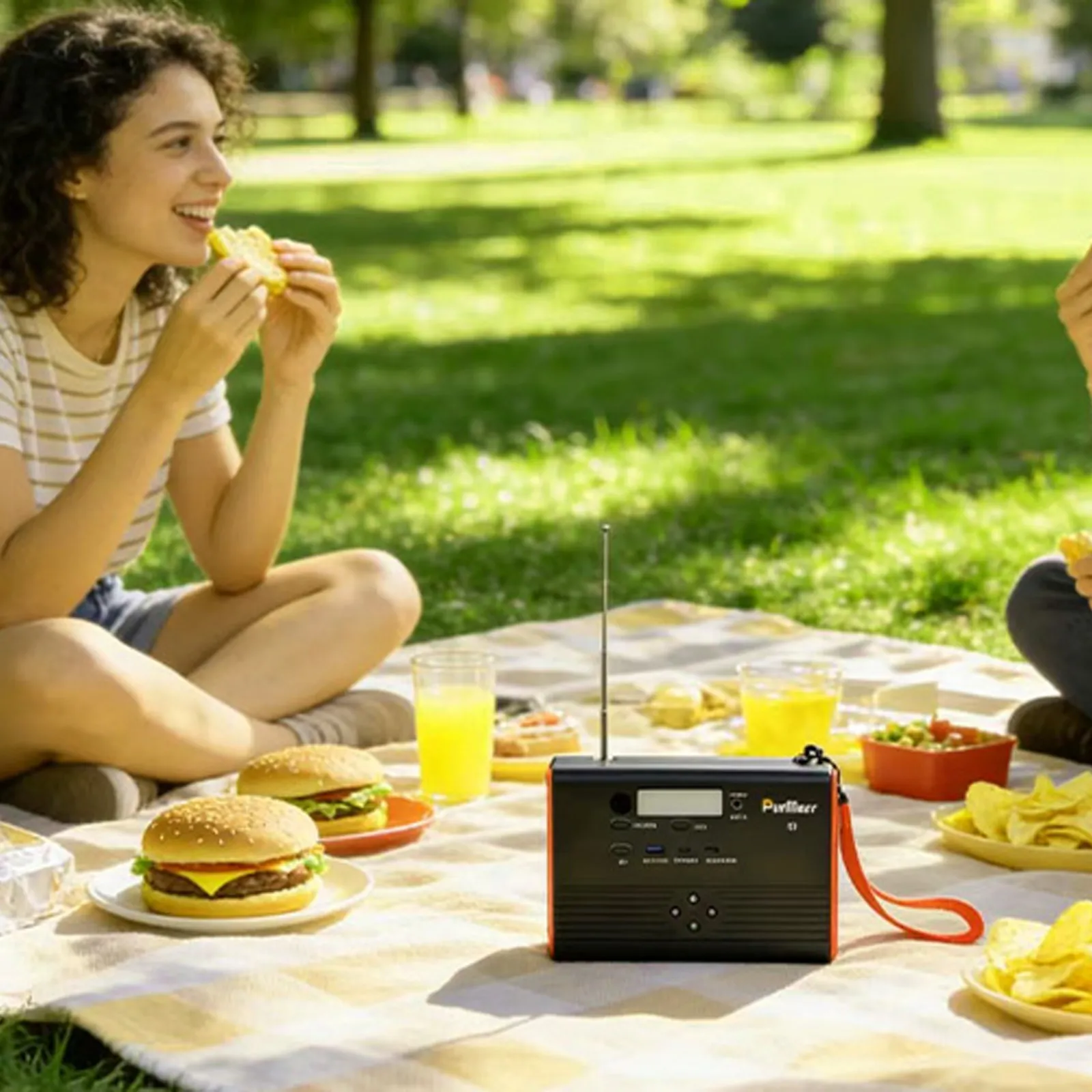 Almacén de energía móvil P100A/E Plus | 100W | con altavoz Bluetooth