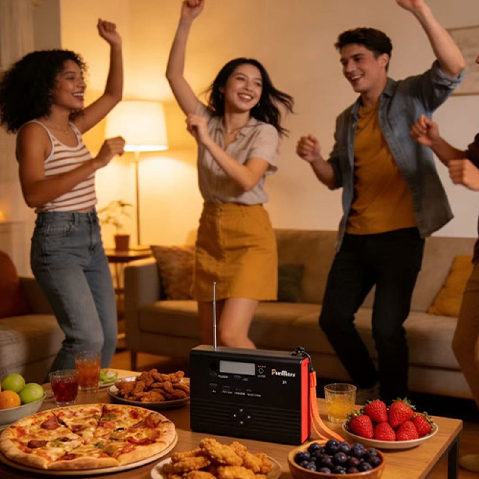 Estación de energía portátil P100A/E Plus | 100W | con altavoz Bluetooth