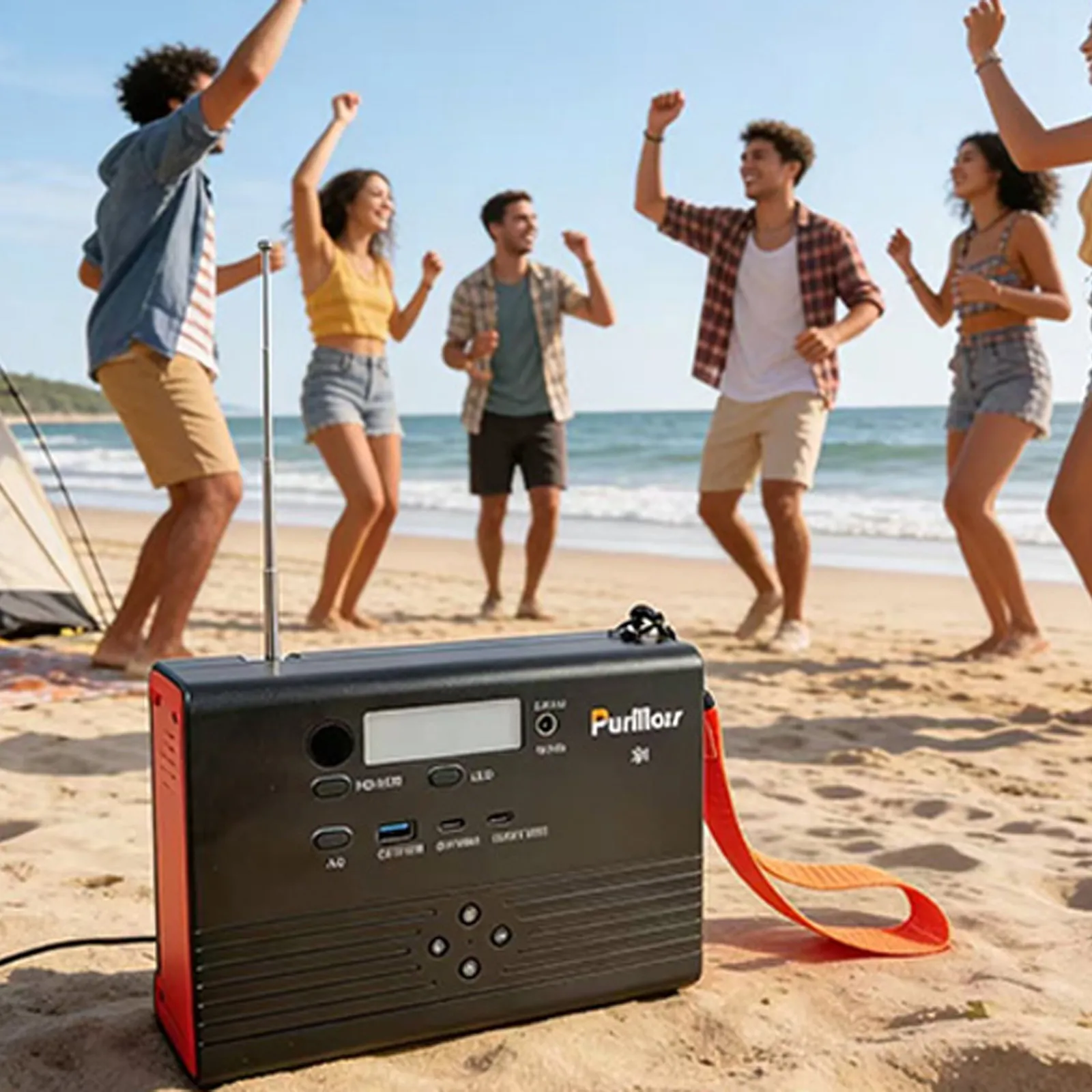 Almacén de energía móvil P100A/E Plus | 100W | con altavoz Bluetooth