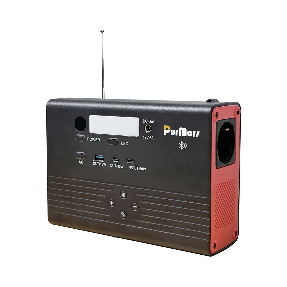 Estación de energía portátil P100A/E Plus | 100W | con altavoz Bluetooth