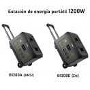 Estación de energía portátil B1200A/E|1200W|Asas y ruedas|Aplicación inteligente