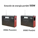 Almacén de energía móvil P100A/E Plus | 100W | con altavoz Bluetooth