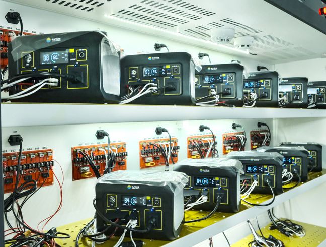 Prueba de envejecimiento para fuentes de alimentación de almacenamiento de energía